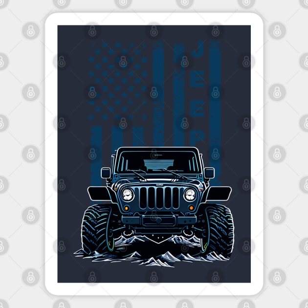 Jeep Adventure! Magnet by Jandara